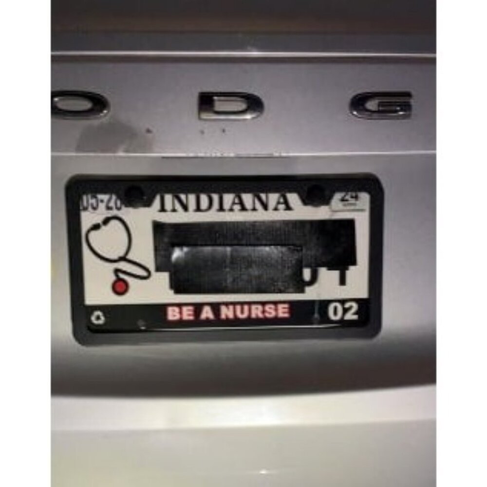 2PCS Premium Matte Black License Plate Frames, Solid Rust-Proof Aluminum Holder